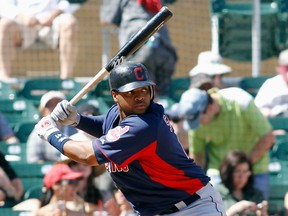 Carlos Santana will get his at-bats for the Indians, but how many of them will come playing 3B at the expense of Lonnie Chisenhall? (Reuters)
