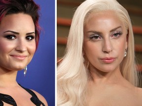 Demi Lovato and Lady Gaga. (WENN.COM)