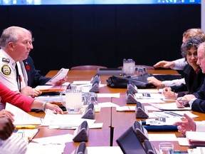 The Toronto Police Services Board meeting at police headquarters in November 2013. (Michael Peake/Toronto Sun)