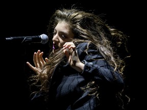 Singer-songwriter Lorde performs on stage at Roseland Ballroom on March 10, 2014 in New York City. (Neilson Barnard/Getty Images/AFP)
