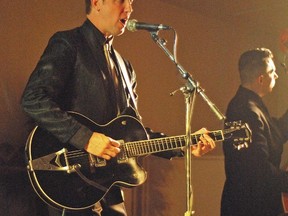 Alistair Christl performs at the Vulcan Lodge Hall Friday night. 
Simon Ducatel Vulcan Advocate