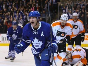 Joffrey Lupul wants the Leafs to get home-ice advantage in the first round of the playoffs. (Jack Boland/Toronto Sun)