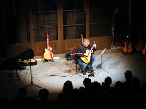 Prince Edward County-based classical guitarist, Nick Doornbos, showcases his talents in front of a nearly sold-out Pinnacle Playhouse during the first Night Kitchen Too in downtown Belleville, Ont. Saturday, March, 15, 2014. - Jerome Lessard/The Intelligencer/QMI Agency