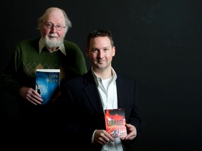 London authors Don Gutteridge, left, and Timothy Johnston, right (CRAIG GLOVER, The London Free Press)