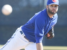 If all goes according to plan, Blue Jays pitcher Brandon Morrow would get the start against the New York Yankees at the home opener on April 4. (VERONICA HENRI/TORONTO SUN)