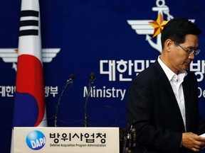 South Korea's Defense Ministry spokesman Kim Min-seok.  (REUTERS/Kim Hong-Ji, file)