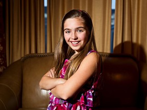 Brianna Yuck, 10, poses for a photo at her home in Sherwood Park. Yuck suffers from juvenile idiopathic arthritis, an autoimmune disease that can cause severe pain, stiffness and joint swelling. Yuck and her family are hoping to raise awareness of the disease for Childhood Arthritis Month. (Codie McLachlan/Edmonton Sun)