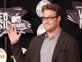 Actor Seth Rogen arrives at the 2011 MTV Video Music Awards in Los Angeles August 28, 2011. REUTERS/Danny Moloshok