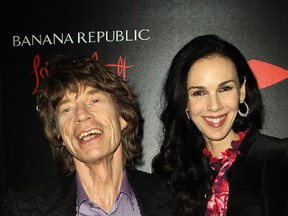 Mick Jagger and L’Wren Scott. (WENN.COM file photo)