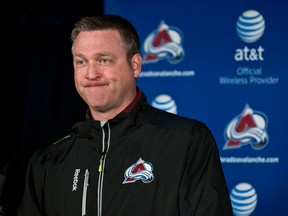 Patrick Roy addresses the media in Montreal on March 17, 2014. (MARTIN CHEVALIER / LE JOURNAL DE MONTRÉAL/QMI AGENCY)