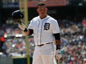 Miguel Cabrera, who finished last season as the top third baseman in fantasy baseball, moves across the diamond to play first this season for the Tigers. (Reuters)