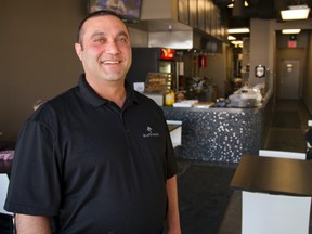 Moustapha Khawaja is one of the owners of the Black Olive Mediterranean Bistro at Southdale Rd. near Colonel Talbot Rd. (Mike Hensen/The London Free Press)