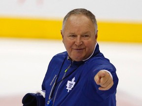 Coach Randy Carlyle of the Toronto Maple Leafs. (MICHAEL PEAKE/Toronto Sun files)