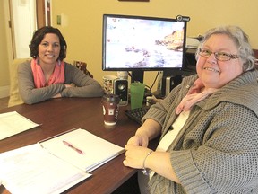 Advisor Vanessa McCourt, left, and Janice Hill, director of the Four Directions Aboriginal Student Centre at Queen's University in Kingston, are helping the university mark Aboriginal Awareness Week. 
MICHAEL LEA\THE WHIG STANDARD\QMI AGENCY