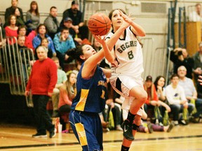 The Panthers' Sydney Kumar helped lead her team to the provincial championships with not only a strong Metro League title game against the St. Albert Skyhawks but a strong season overall. (Gord Montgomery, QMI Agency)