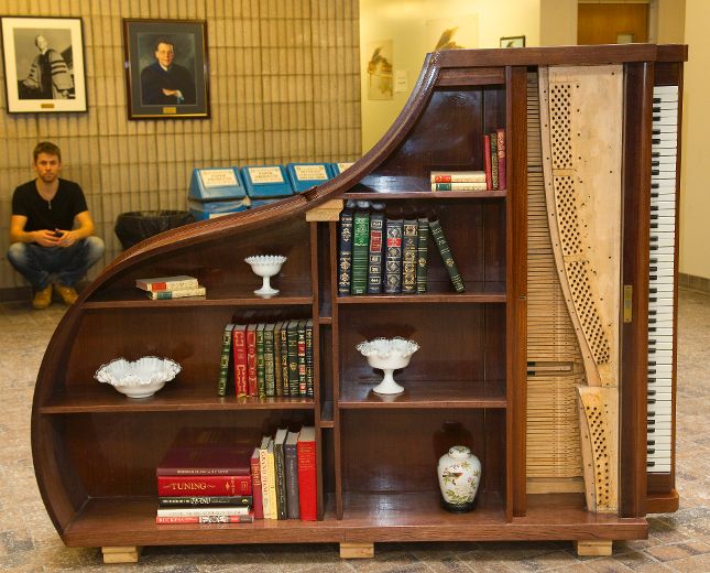 Piano bookcase store