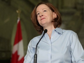 Alison Redford announces her resignation Wednesday. (DAVID BLOOM/Edmonton Sun)