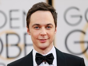 Actor Jim Parsons  from the sitcom "The Big Bang Theory" arrives at the 71st annual Golden Globe Awards in Beverly Hills, California January 12, 2014.  (REUTERS/Danny Moloshok)