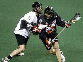 John Tavares, right, holds a number of NLL scoring records that are unlikely to ever be eclipsed. (QMI Agency)
