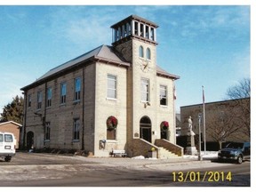 Built 100 years ago, the Hensall town hall housed a library, council chambers, even a jail cell on the bottom floor. The top floor, known as the Hensall Opera House, hosted numerous activities and was used well into the 1960s. (Special to the Free Press)