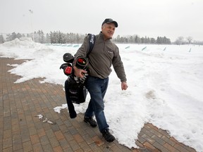 Guido Cerasani remembers the year 2000 when he cancelled a snow golf tournament because one vital ingredient was missing -- snow. Not this year. (CHRIS PROCAYLO/Winnipeg Sun