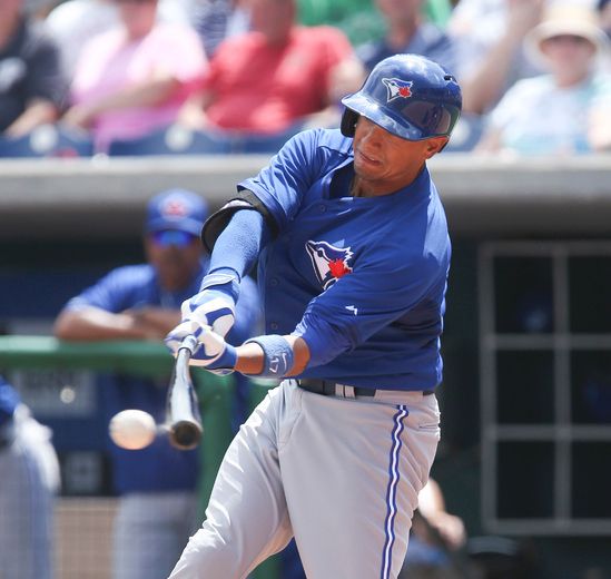 Toronto Blue Jays infielder Ryan Goins (17) during game against