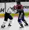 Edmonton Oilers Luke Gazdic (20) fights the Buffalo Sabres Zenon Konopka (24) during first period NHL action at Rexall Place, in Edmonton Alta., on Thursday March 20, 2014. David Bloom/Edmonton Sun/QMI Agency