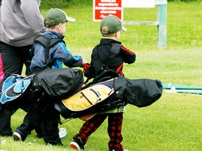 They may not be little Tiger Woods in the making, but kids as young as four years old can learn some of the finer points of golf and have fun doing so. - Gord Montgomery, File Photo