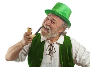 The leprechaun didn't start out as the benign figure we see today. Early Irish lore painted the wee men as slightly sinister tricksters. 
FOTOLIA