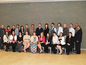 The 22 new members of the Alberta Teachers Association pose together for a group photo after a ceremony were the Northern Gateway School Division and the ATA Local 43 welcomed them into the teaching profession.
Barry Kerton | Whitecourt Star