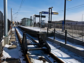 The LRT station at NAIT is seen on Friday. The Metro line, which was scheduled to open this spring, won't be ready until late in the year due to delays with the signalling system. (CODIE MCLACHLAN/Edmonton Sun)