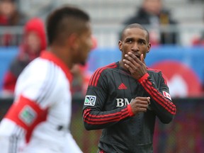TFC's Jermain Defoe during the home opener on March 22 at BMO Field (Jack Boland, Toronto Sun)