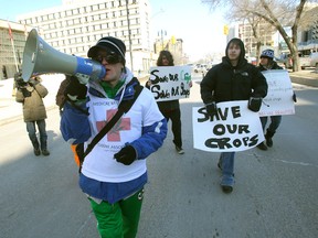 Organizer Steven Stairs, who is also CEO of the Marijuana Party of Canada for Kildonan/St. Paul, said Saturday's protesters also wanted to raise awareness on the recent action taken by police against area head shops.