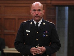 RCMP Commissioner Bob Paulson arrives for a  Public Safety committee at Parliament Hill Oct 3, 2012, in Ottawa, Ontario. (ANDRE FORGET/QMI AGENCY files)
