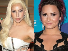 Lady Gaga and Demi Lovato (WENN.COM)