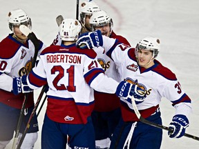 After giving up an early goal in Sunday's WHL playoff game, the Edmonton Oil Kings had plenty of reason to celebrate in a 3-1 win (Codie McLachlan, Edmonton Sun).