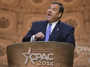 New Jersey Gov. Chris Christie makes remarks to the Conservative Political Action Conference (CPAC) in Oxon Hill, Maryland, March 6, 2014. REUTERS/Mike Theiler