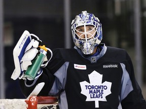Maple Leafs goalie Jonathan Bernier. (Toronto Sun files)