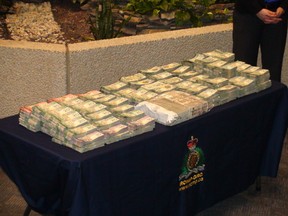 A total of $960,000 was seized in two traffic stops and will forfeit to the province. (Jim Bender/Winnipeg Sun/QMI Agency)