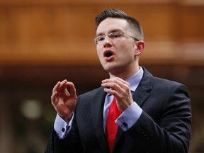 Conservative MP Pierre Poilievre drafted the Fair Elections Act. (REUTERS)