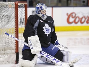 Leafs goaltender Jonathan Bernier. (Toronto Sun files)