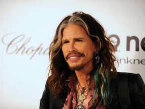Musician Steven Tyler arrives at the 2014 Elton John AIDS Foundation Oscar Party in West Hollywood, California March 2, 2014. (REUTERS/Gus Ruelas)