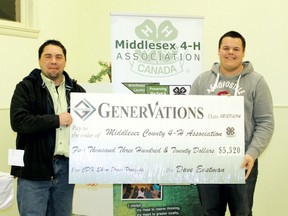 Joe Russworm, GenerVations Sales Rep., and Chris DeKlein, Middlesex 4-H Youth Director