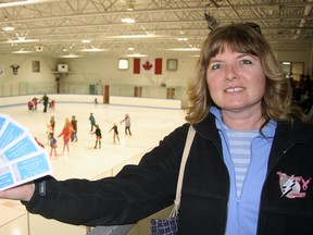 Jeff Tribe/Tillsonburg News
Tamara Bull is offering Avondale United Church ‘Family’ chili luncheon tickets for Sunday, April 6 from 12:30-2:30 p.m. Each ticket comes with the option of a free skate or free swim that afternoon from 3-4 p.m. at the Tillsonburg Complex. Any additional funds raised from ticket sales ($7 for adults, $5 for those 5-12, under 5 free) will go toward sending kids from the Children’s Aid Society to Camp Tanner. For more information or tickets, interested persons are invited to email tamara.bull@sympatico.ca or call  519-688-0853.