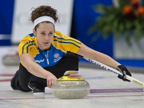 Joanne Courtney competed with Team Alberta at the Scotties, where they lost the final to the Rachel Homan rink. (Joel Lemay, QMI Agency)