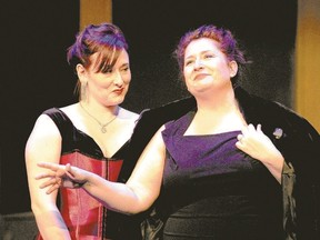 Sarah Abbott-Carter as Gypsy and Angela Southern as Rose star in the Musical Theatre Production of the musical, Gypsy, opening at the Palace Theatre Friday. (Ross Davidson photo)