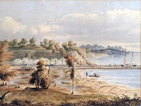 Port Stanley, c. 1850 by Richard Airey. 
Dr. Craig Cole and Dr. Robert Burns have collaborated on a book entitled 'Port Stanley - The First Hundred Years, 1804-1904.' Cole will be in the lower level of the Elgin County Administration Building, 7:30 p.m. Wednesday to discuss the book.