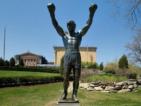 A statue of the fictional Rocky Balboa has a place of honour near the Philadelphia Museum of Art. J. SMITH/VISIT PHILADELPHIA