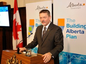 Minister of Finance Doug Horner prior to delivering budget speech. File Photo.