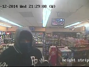 Ottawa police are seeking the public's help identifying a suspect in a Feb. 12 robbery. Around 9:30pm, a man entered a convenience store  along the 5900 block of Jeanne D’Arc Blvd., placed a duffel bag on the counter and demanded cash and cigarettes. The suspect fled with an undisclosed quantity of cash and cigarettes.There were no injuries. The suspect is described as being a Caucasian male, 6’0”-6’2” (183–188cm), medium-muscular build, English speaking with an accent. (submitted photo)